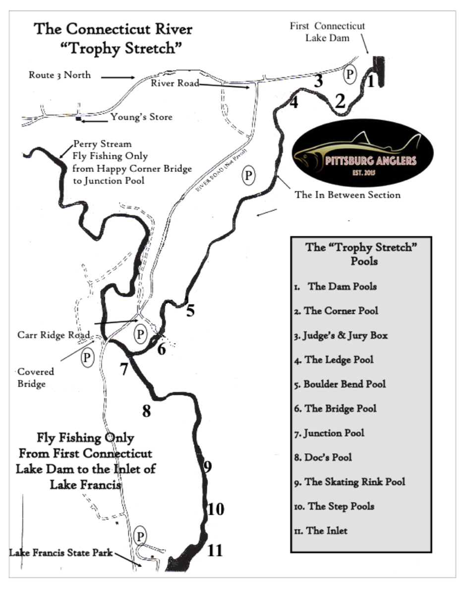 Connecticut River Trophy Stretch Map
